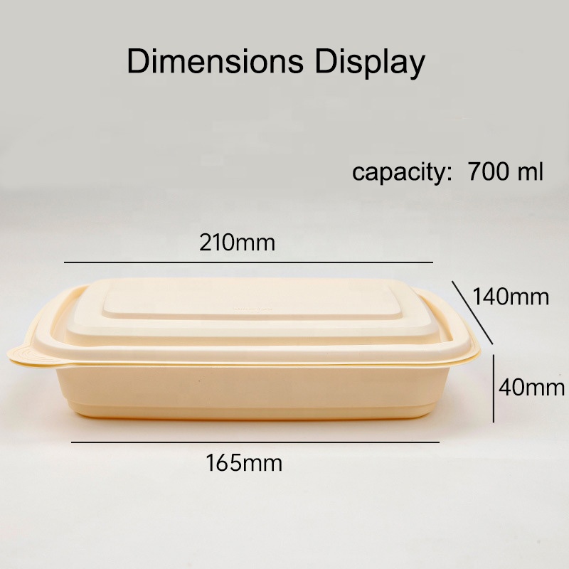 Опаковката за бързо опаковане на храни с биоразградима кутийка за царевично нишесте
