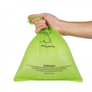 Биоразградима торбичка за отпадъци от домашни любимци торбички за кучешки изпражнения компостируем Царевично нишесте Биоразградими торбички